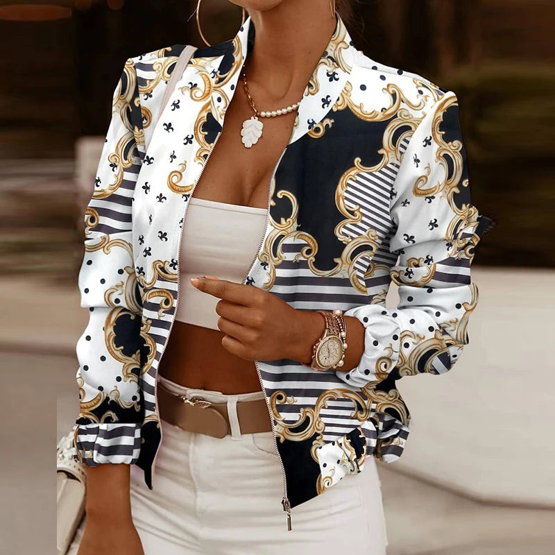 Printed Zip Jacket