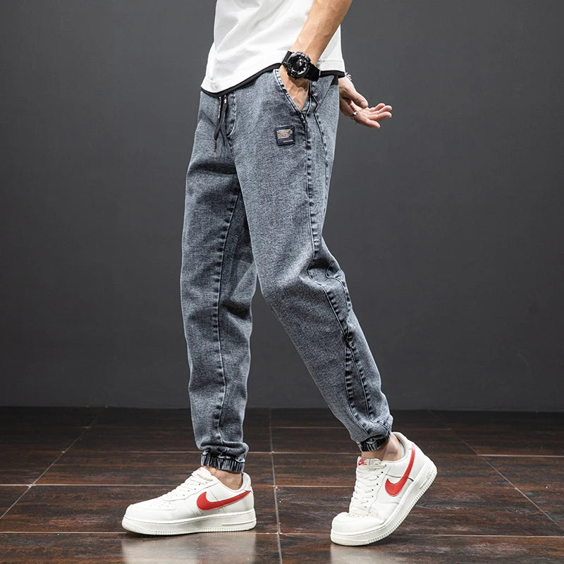 Baggy Denim Cargo Jogger Jeans