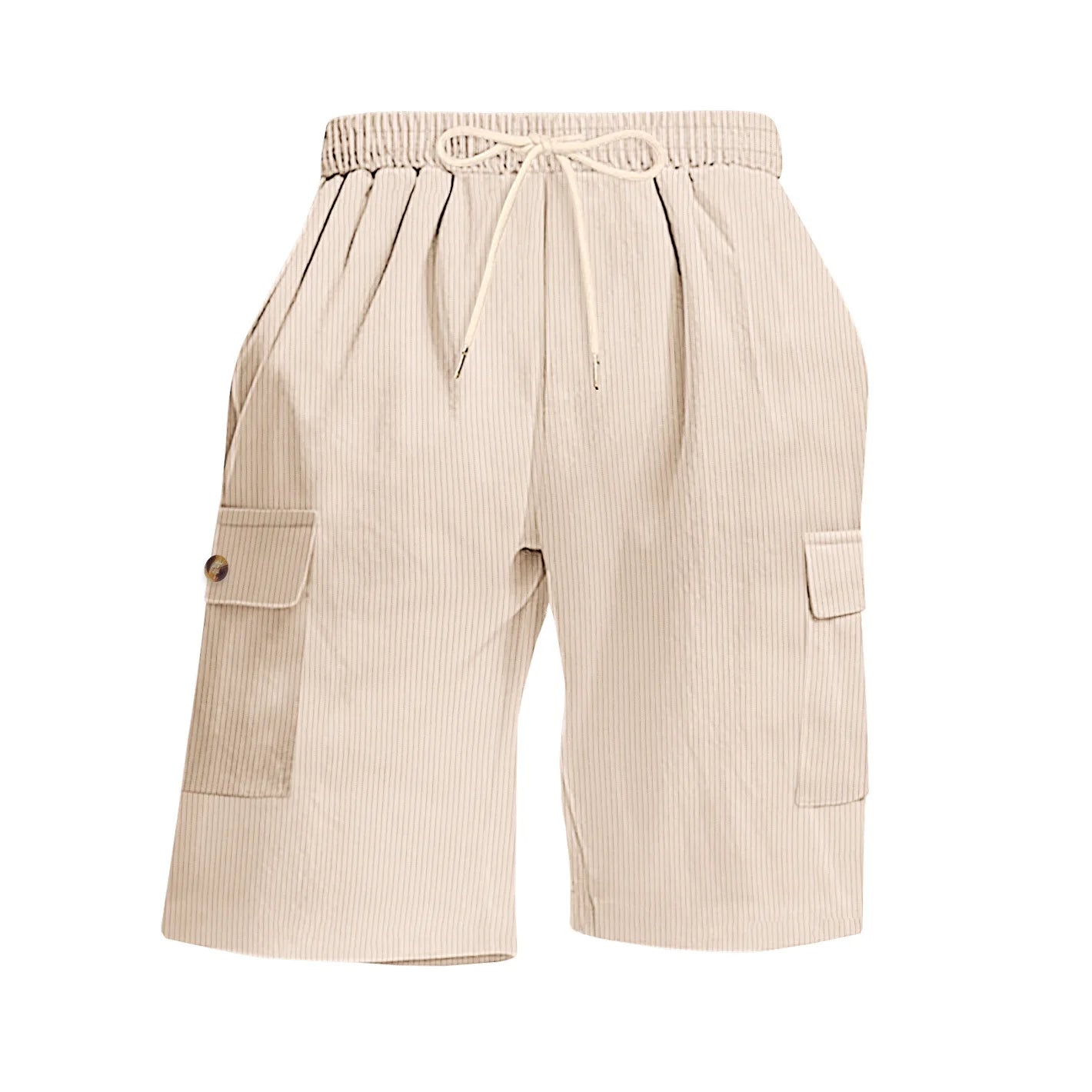 Corduroy Drawstring Beach Shorts
