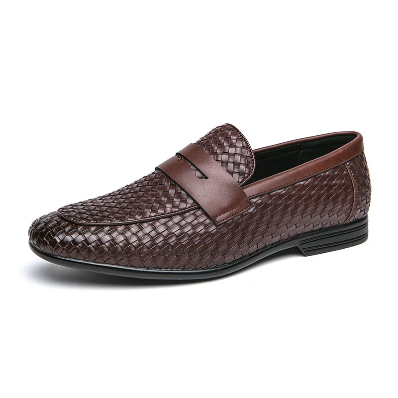 Leather Slip-on European Shoes