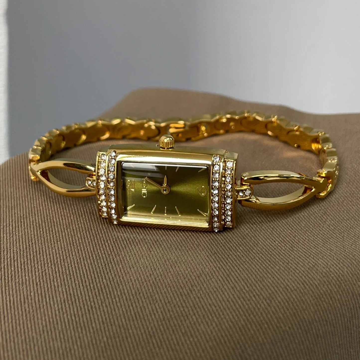 Green Square Watch