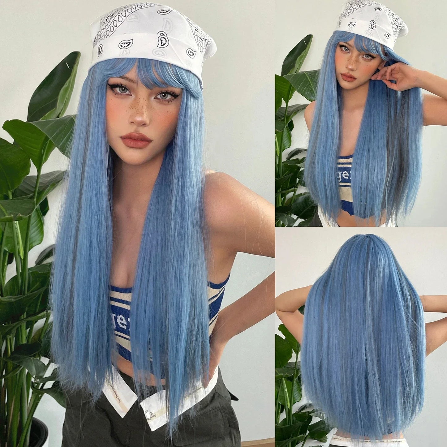 Long White Wig