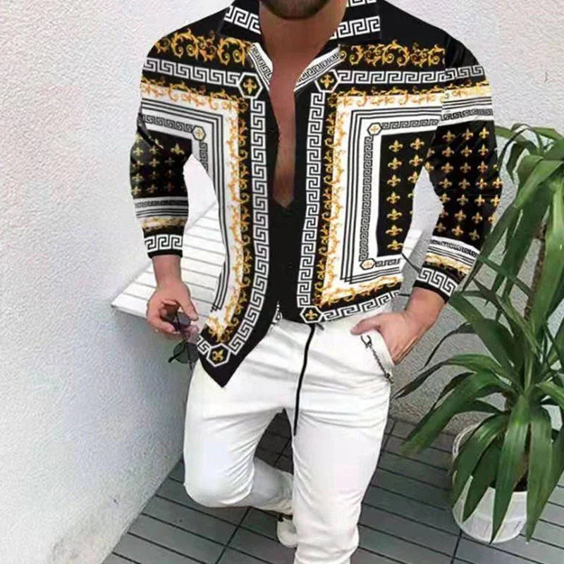 Casual Stretch Button Shirt