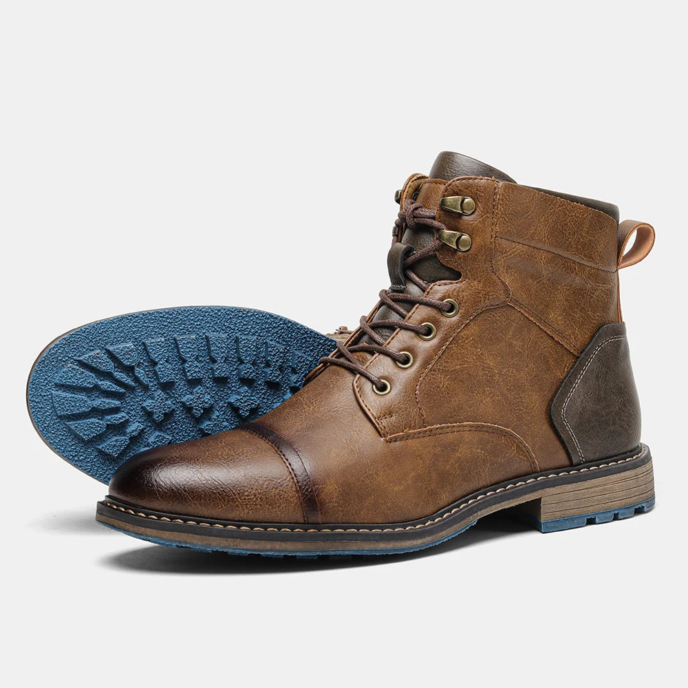 Leather Zip Ankle Boots