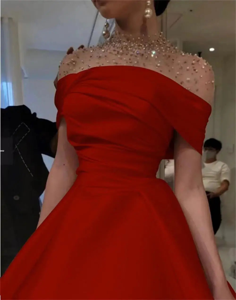 Elegant Robe Halter Dress