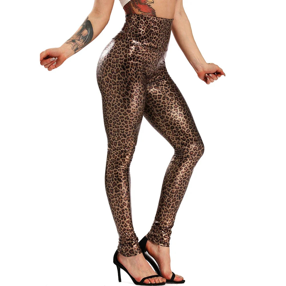 Leopard Print Cycling Leggings