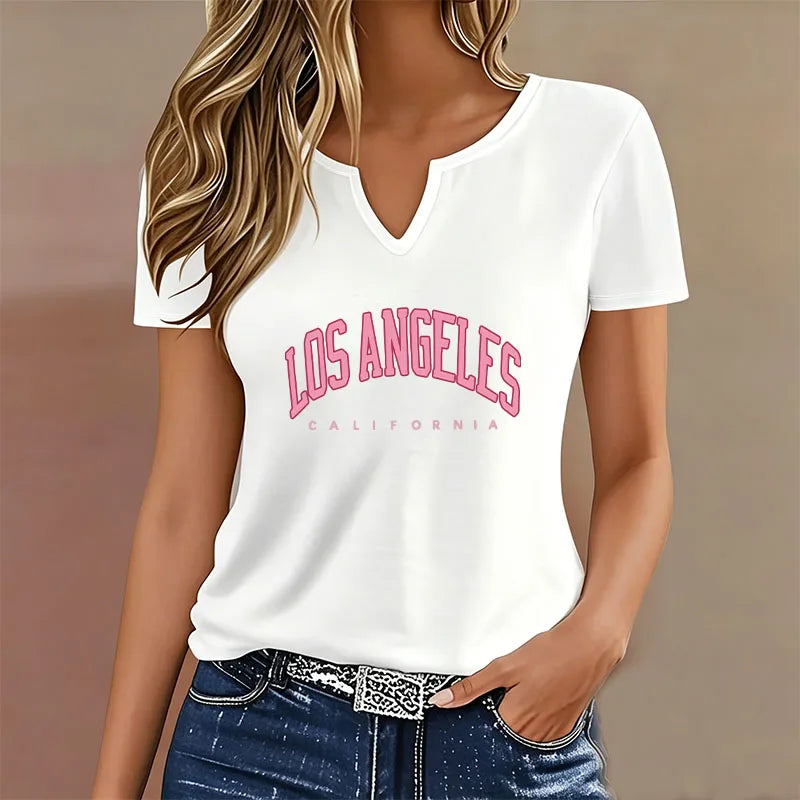Los Angeles V-Neck T-Shirt