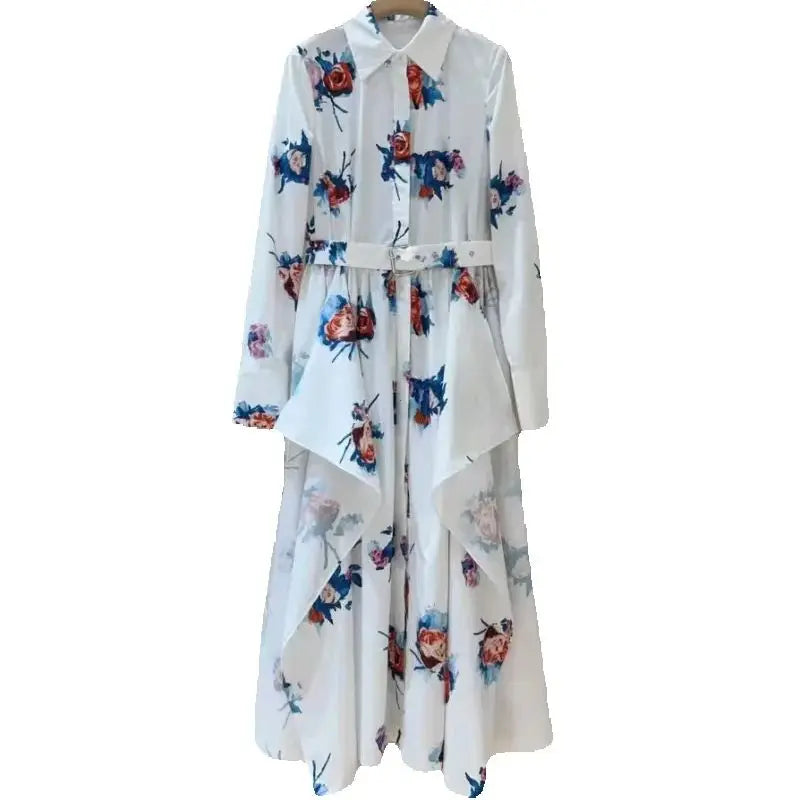 Classic Rose Print Dress