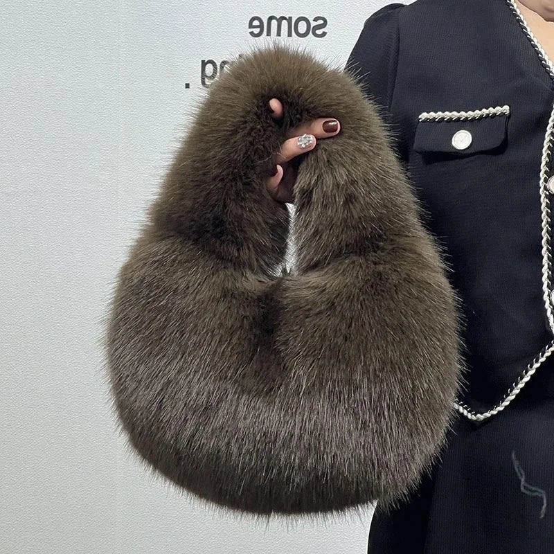 Plush Faux Fur Tote