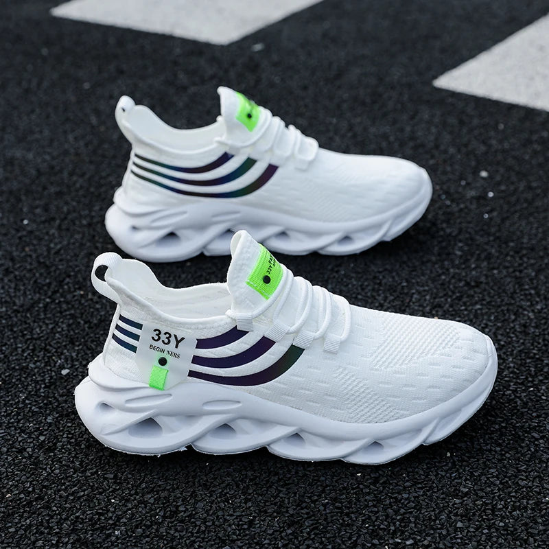 Vulcanized Mesh Jogging Sneakers