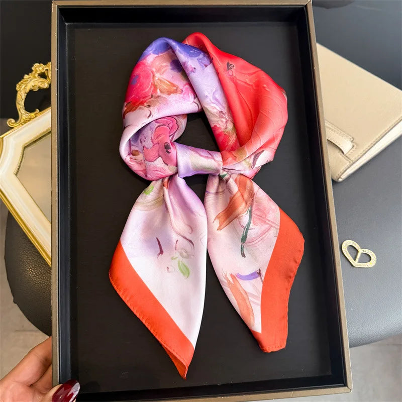 Oil Painting Print Square Scarf