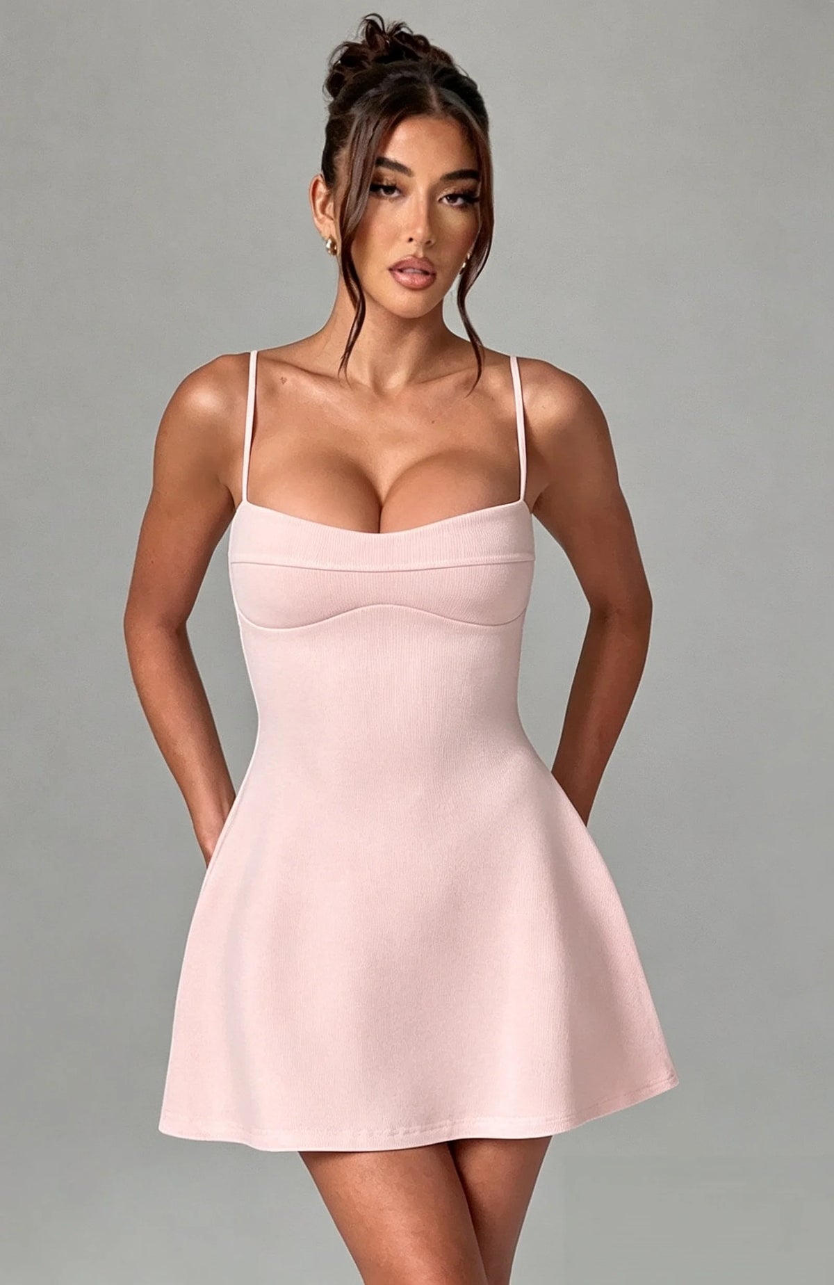 Sweetheart Spaghetti-Strap Mini Dress