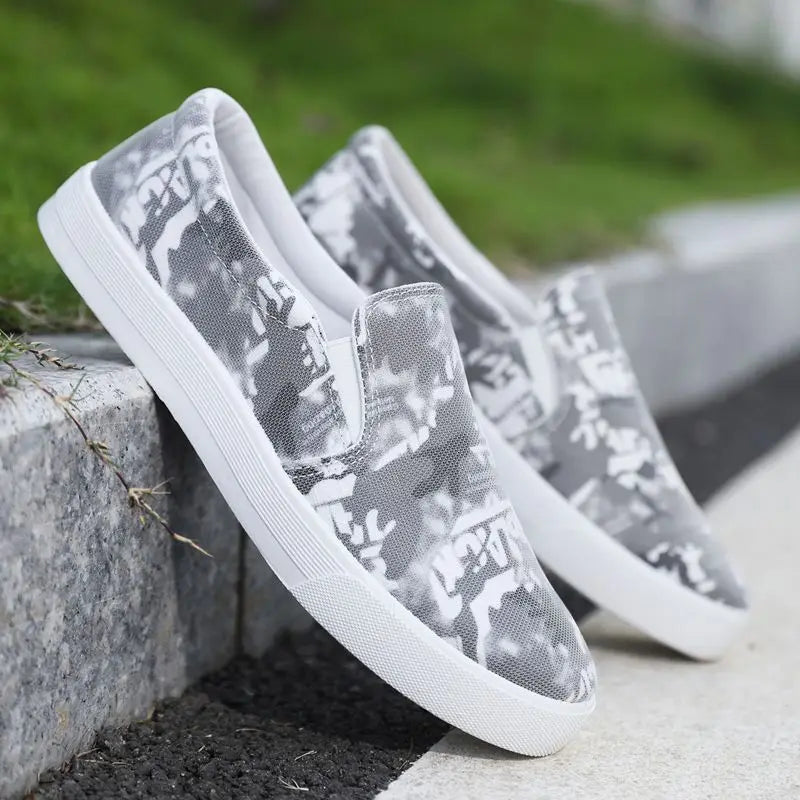 Slip-On Round-Toe Casual Sneakers