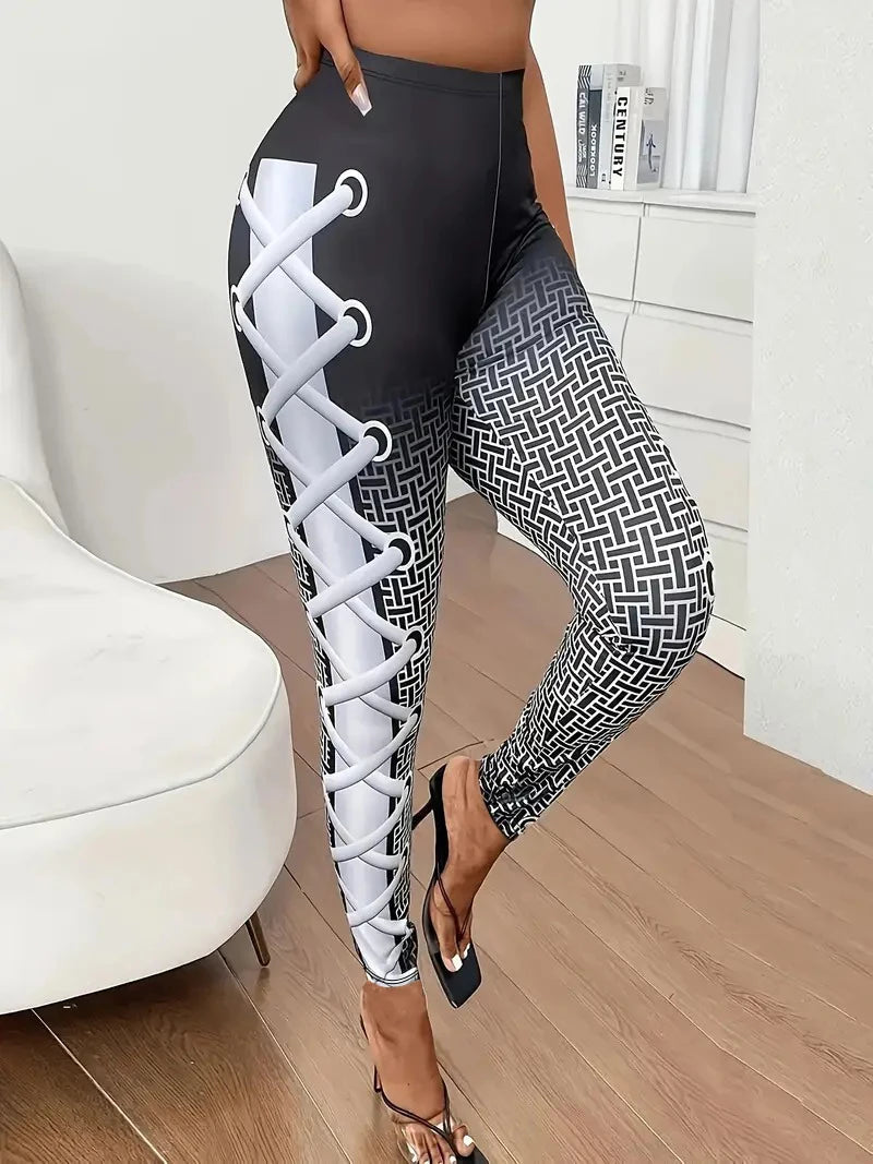 Print High-Waist Yoga Leggings