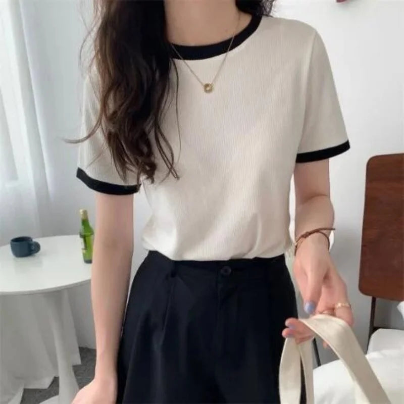 Solid Round-Neck T-Shirt