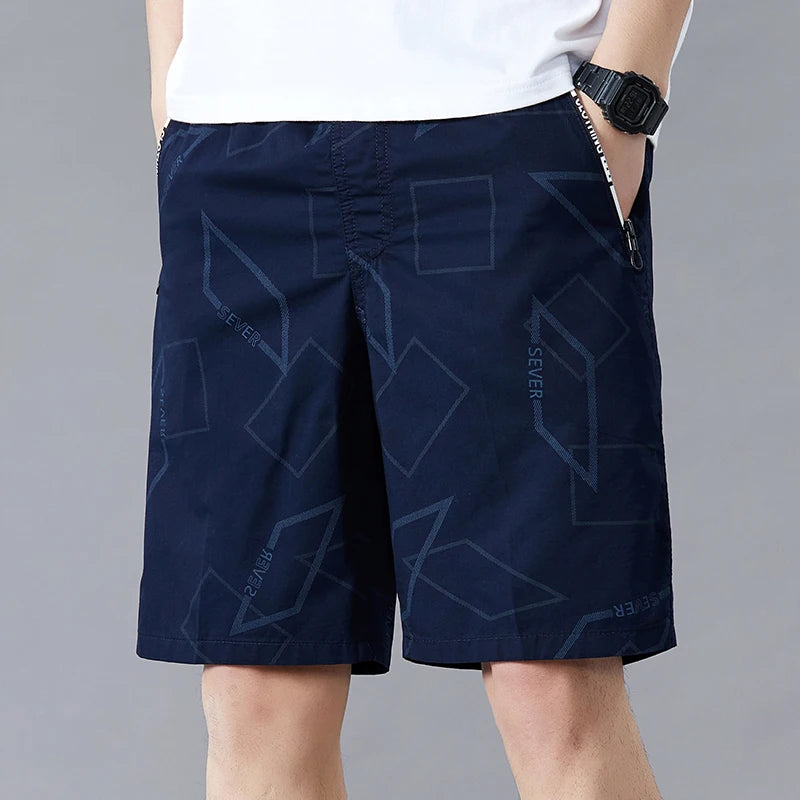 Plaid Cotton Zipper Shorts