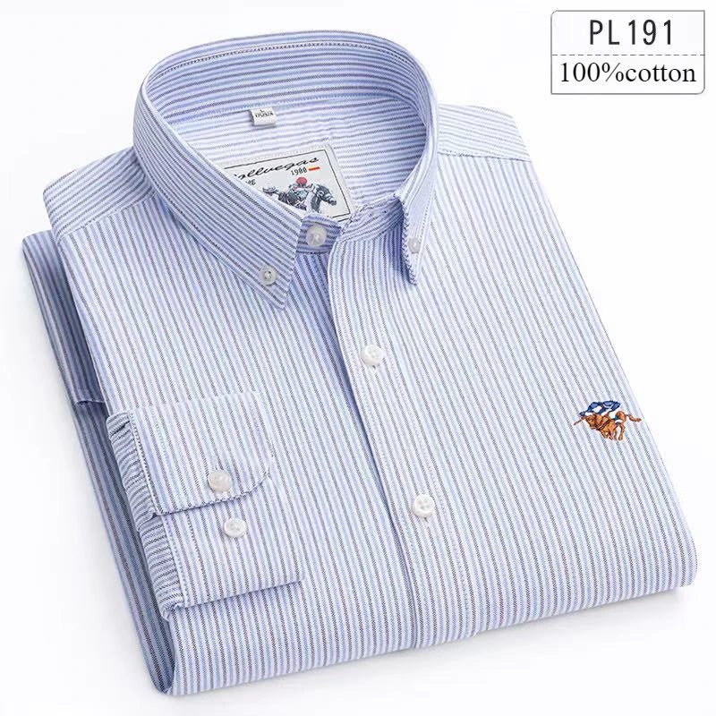 Oxford Striped Business Shirt