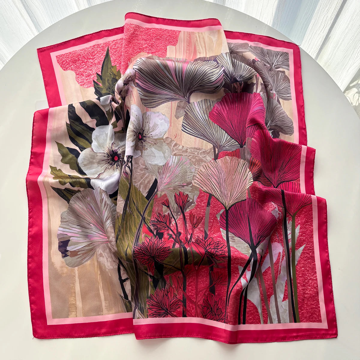 Fashion Print Silk Neckerchief