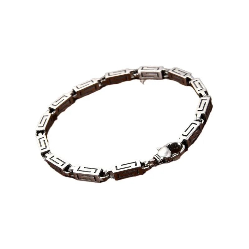 Vintage Sterling Silver Lock Bracelet