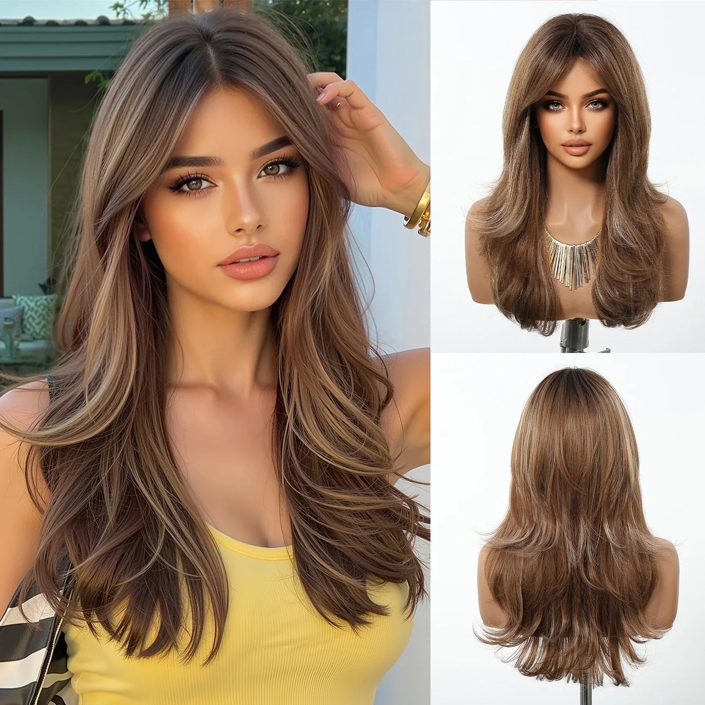 Ombre Wavy Blonde Wig