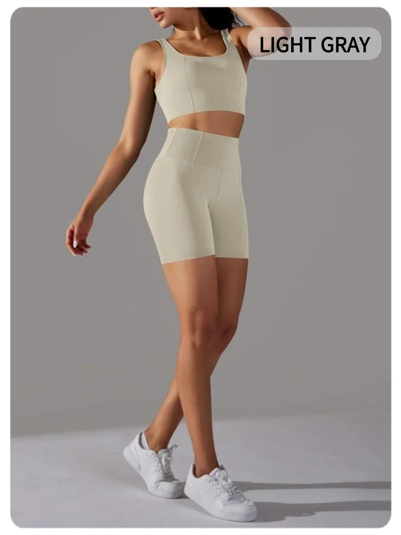 Seamless Crop Top Tracksuit