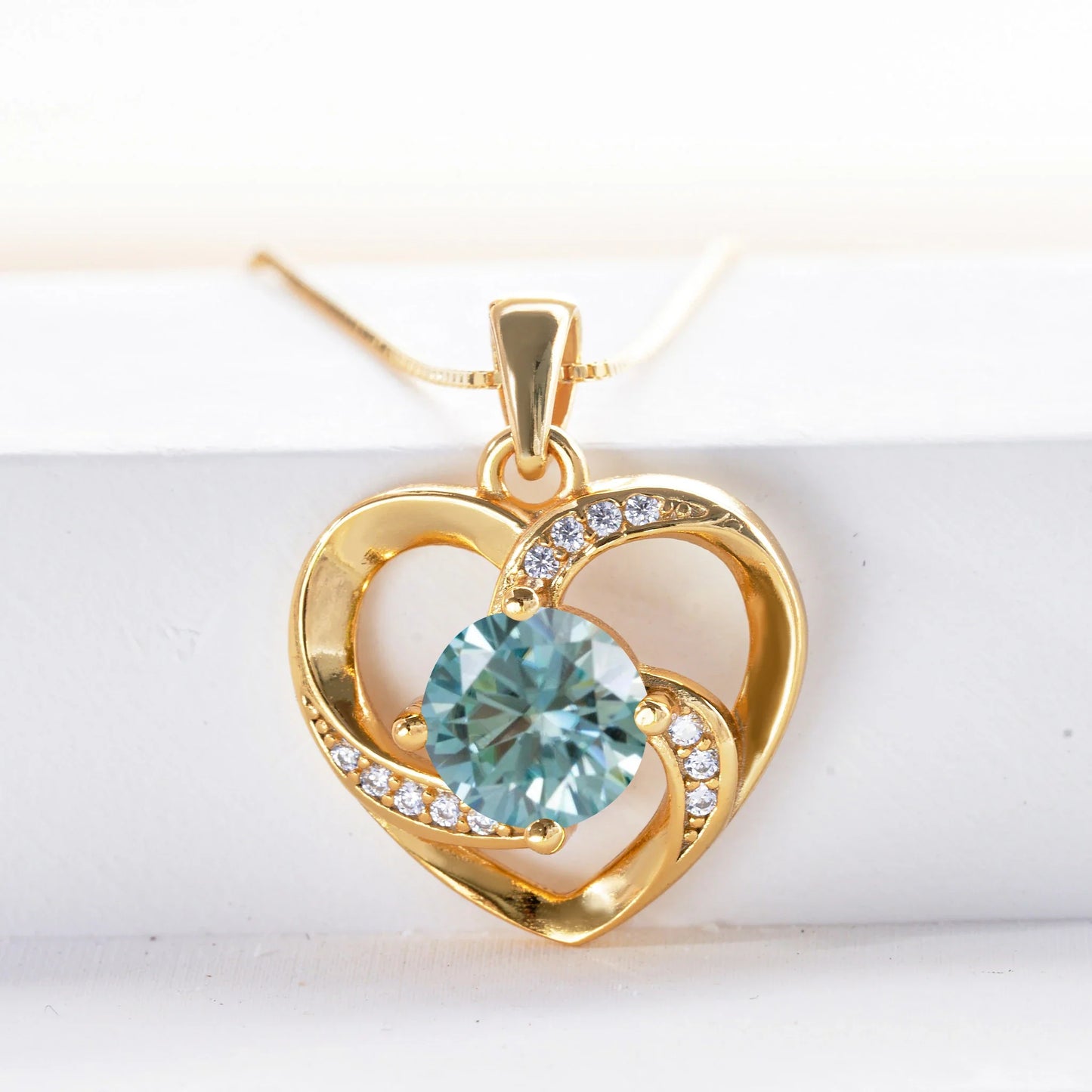 Moissanite Heart Necklace