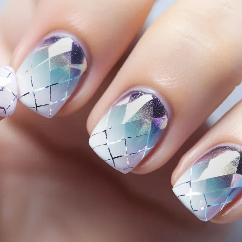 Green Leopard Press On Nails