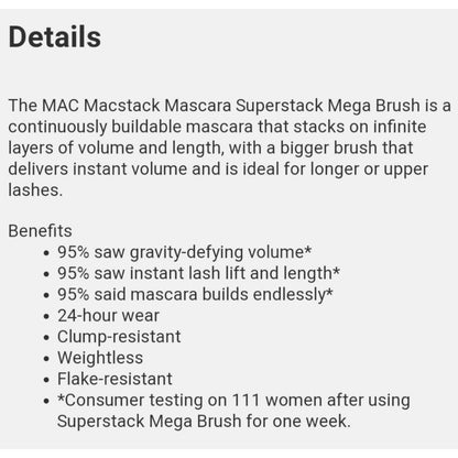 MAC Volumizing Black Mini Mascara