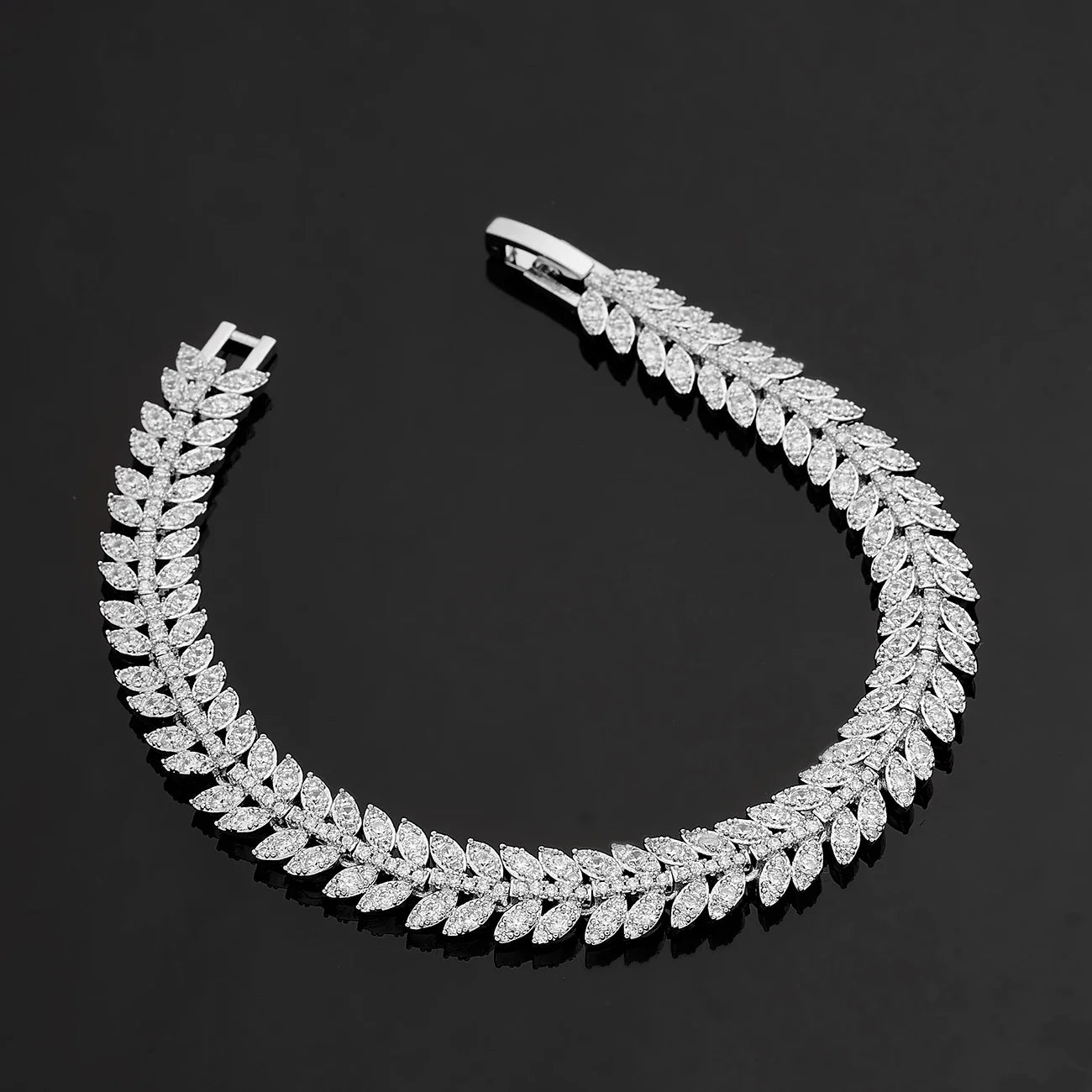 CZ Waterdrop Jewelry Set