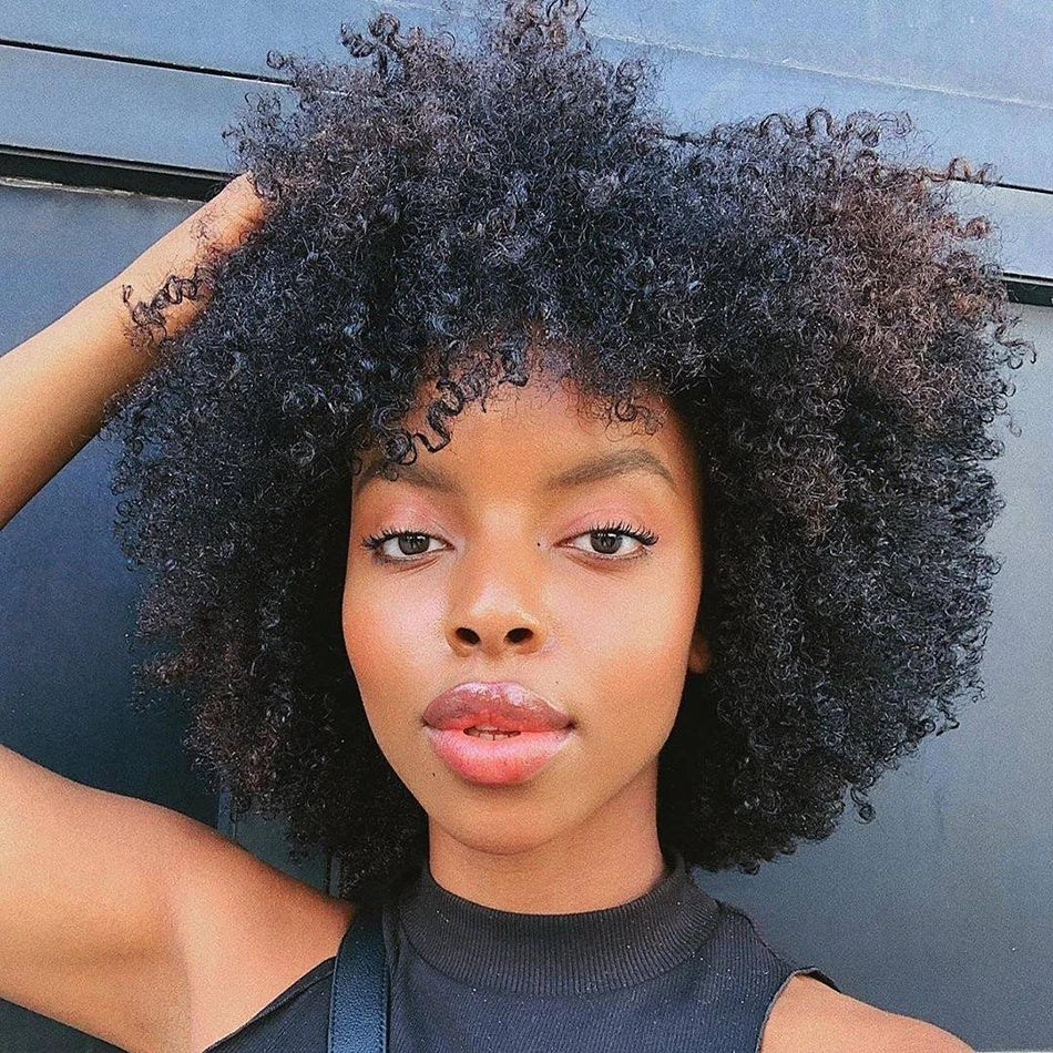 Short Jerry Curl Wig