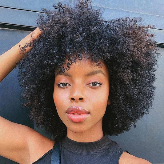 Short Jerry Curl Wig