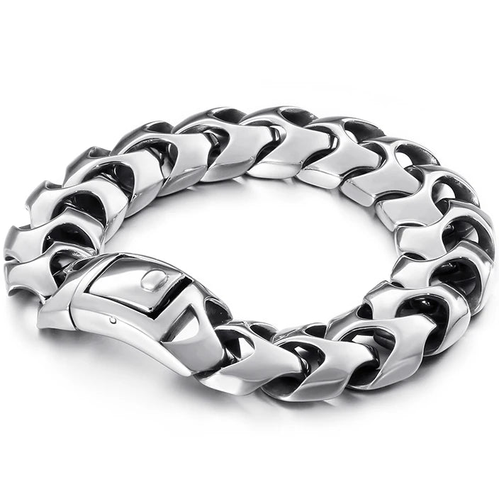 Heavy Stainless Steel Link Bracelet