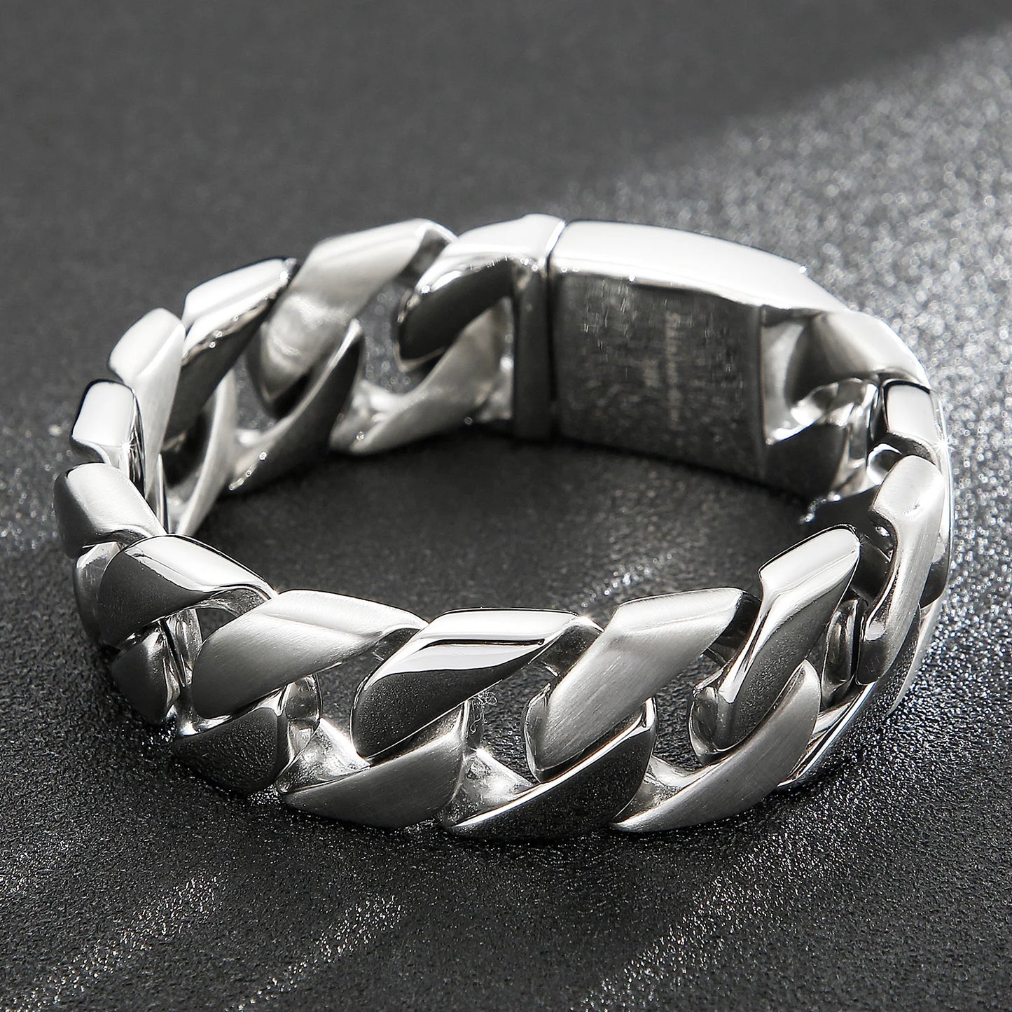 Geometric Link Chain Bracelet