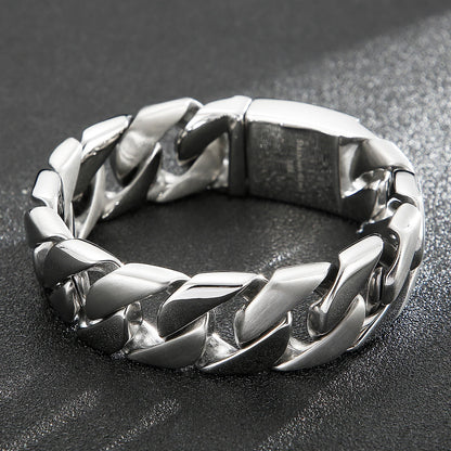 Geometric Link Chain Bracelet