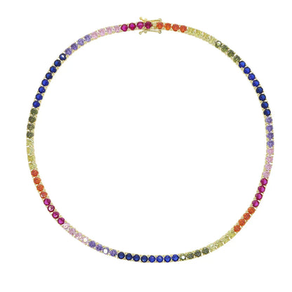 Rainbow CZ Choker