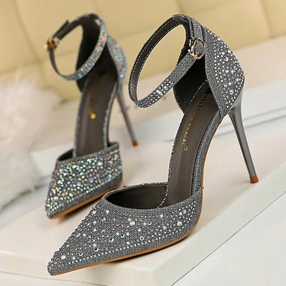 Rhinestone Stiletto Pumps