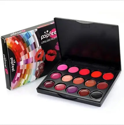 15 Color Lip Gloss Palette