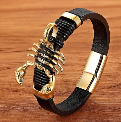 Luxury Business Braided Leather Bracelet