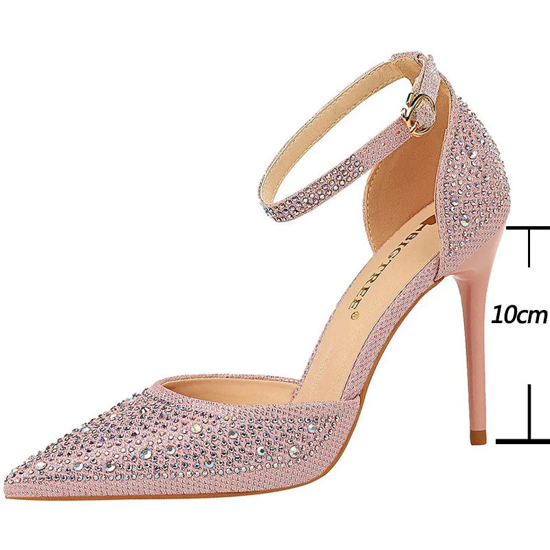 Rhinestone Stiletto Pumps