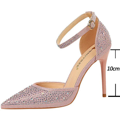 Rhinestone Stiletto Pumps