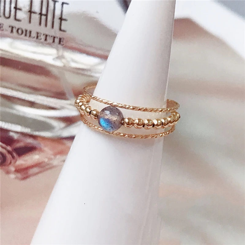 Gold Filled Moonstone Ring