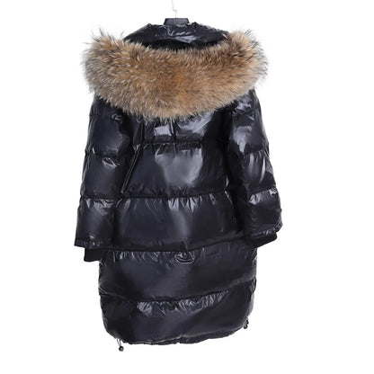 Fur Collar Hooded Down Jacket