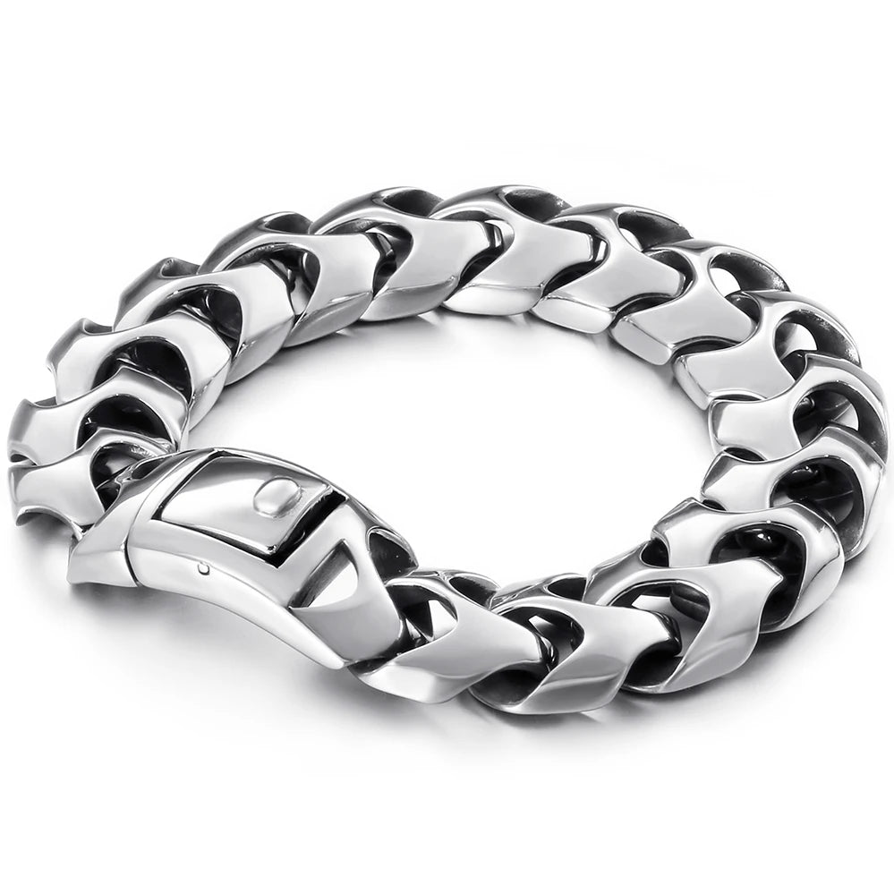 Heavy Stainless Steel Link Bracelet
