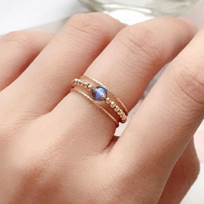 Gold Filled Moonstone Ring