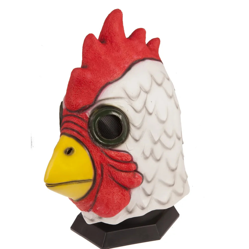 Realistic Rooster Head Mask