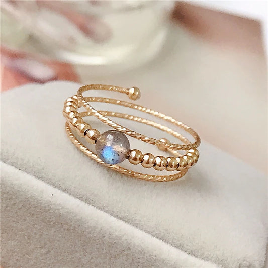 Gold Filled Moonstone Ring