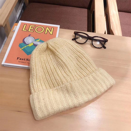 Knit Wool Blend Beanie