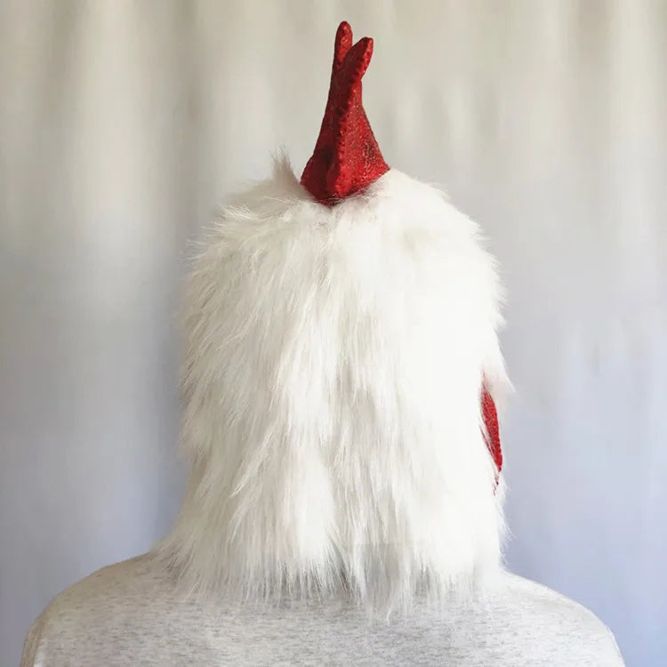 Realistic Rooster Head Mask