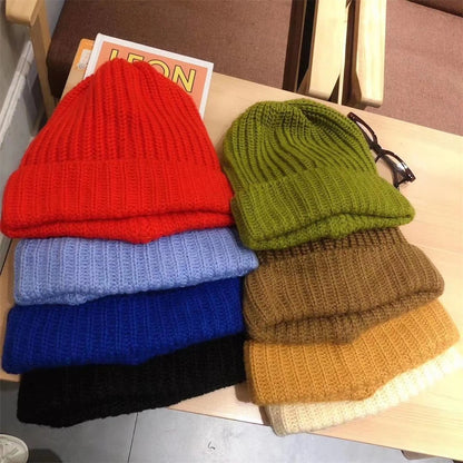 Knit Wool Blend Beanie