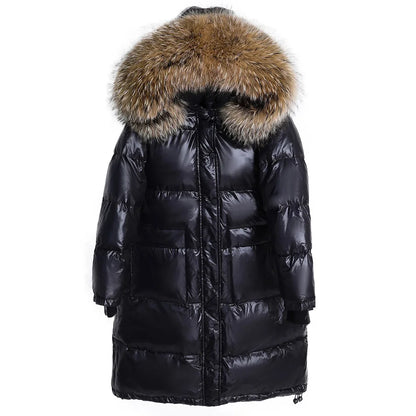 Fur Collar Hooded Down Jacket